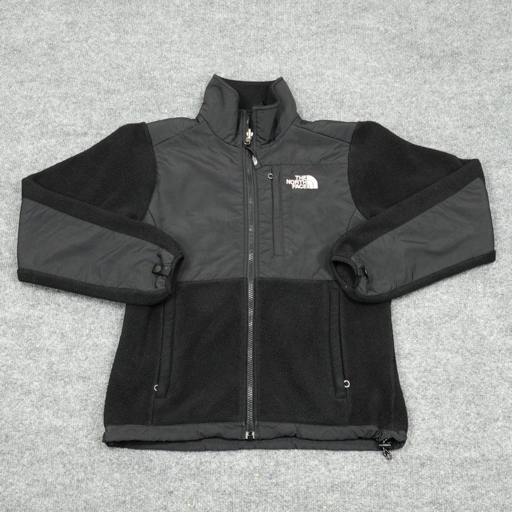 The North Face Jacket Men Small Black Denali Polartec Fleece Full Zip Hiking